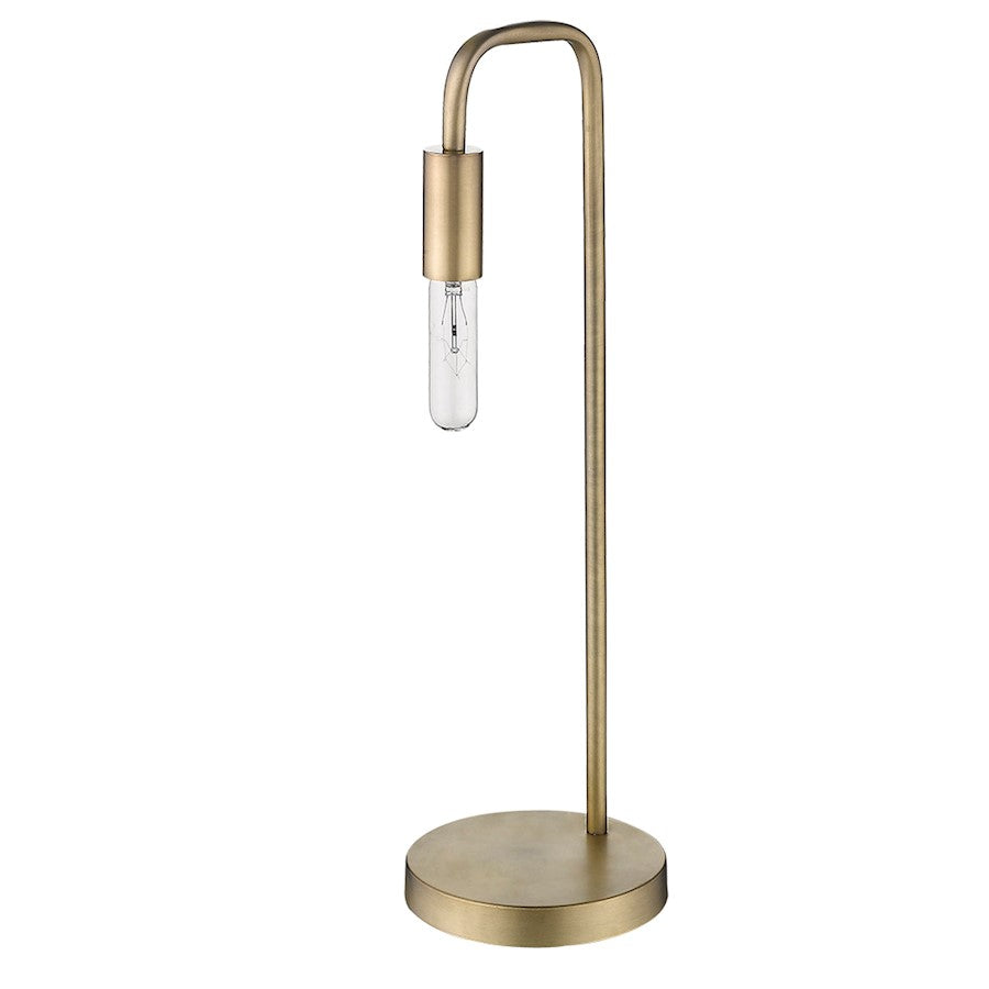 Acclaim Perret 1 Light Table Lamp, Aged Brass