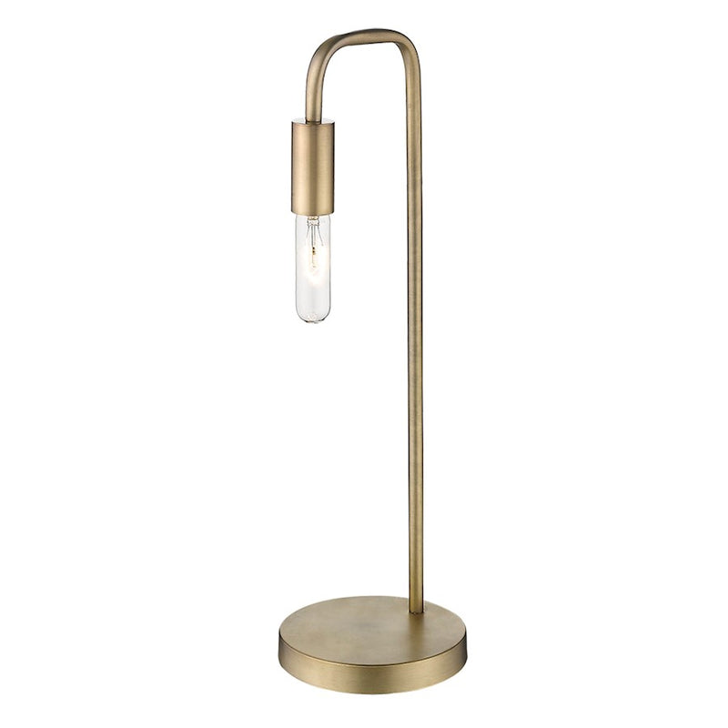 Acclaim Perret 1 Light Table Lamp, Aged Brass