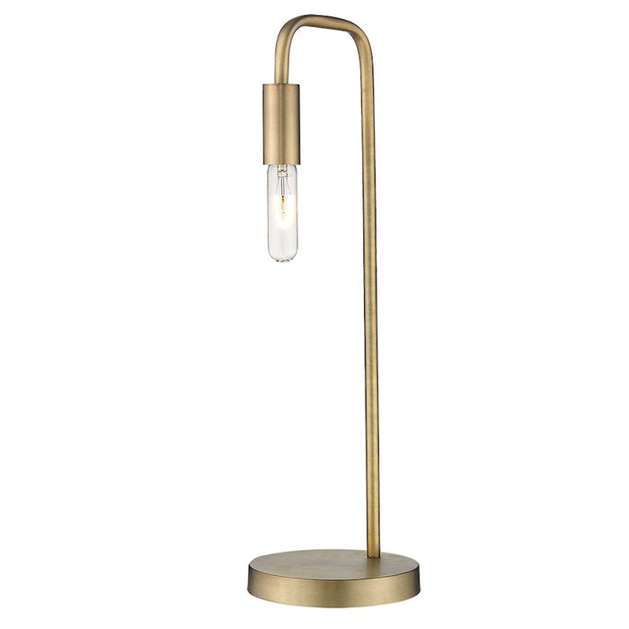 Acclaim Perret 1 Light Table Lamp, Aged Brass