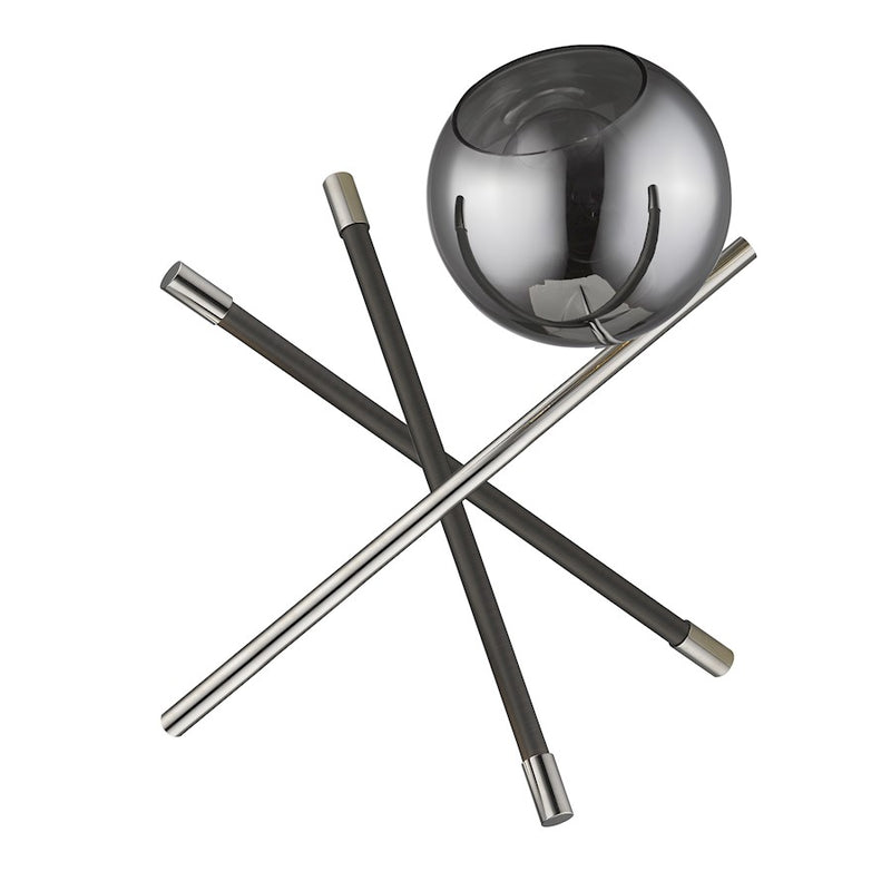 Acclaim Trend Home Table Lamp, Nickel/Smoke Glass Globe