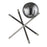 Acclaim Trend Home Table Lamp, Nickel/Smoke Glass Globe