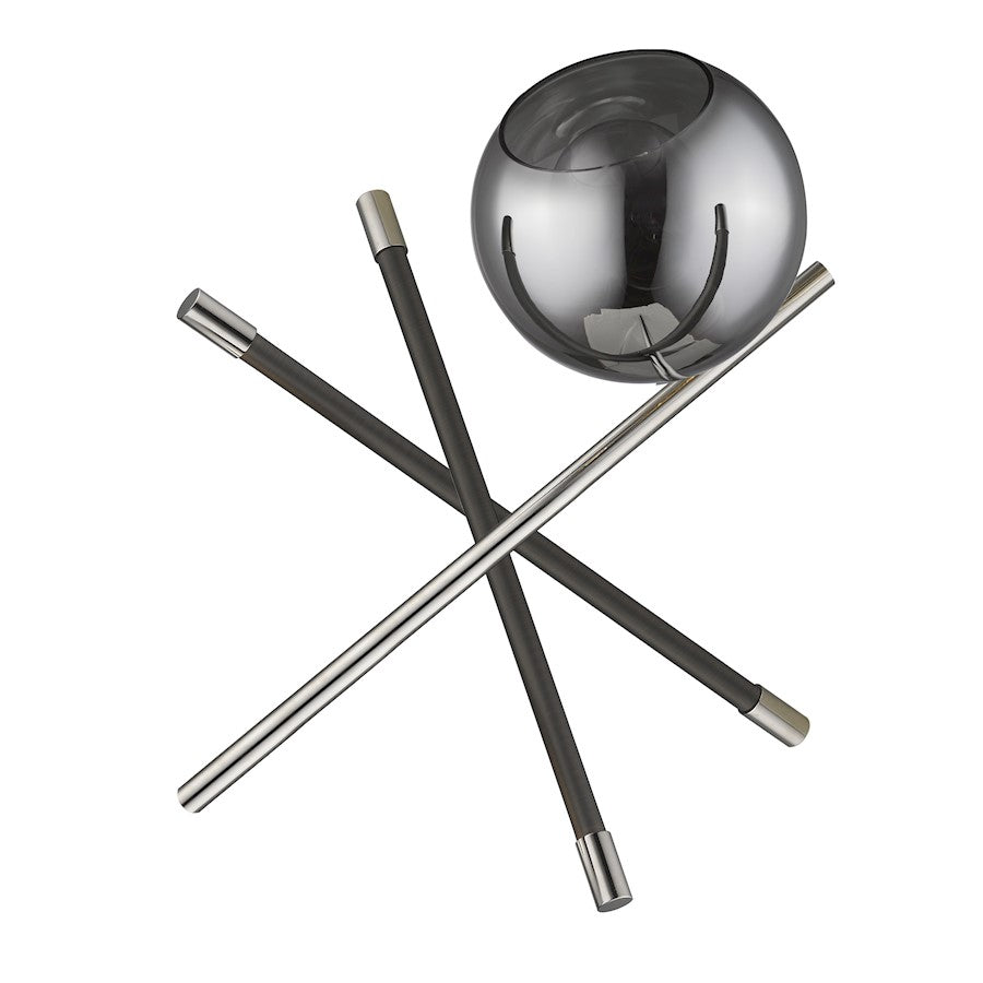 Acclaim Trend Home Table Lamp, Nickel/Smoke Glass Globe