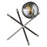 Acclaim Trend Home Table Lamp, Nickel/Smoke Glass Globe