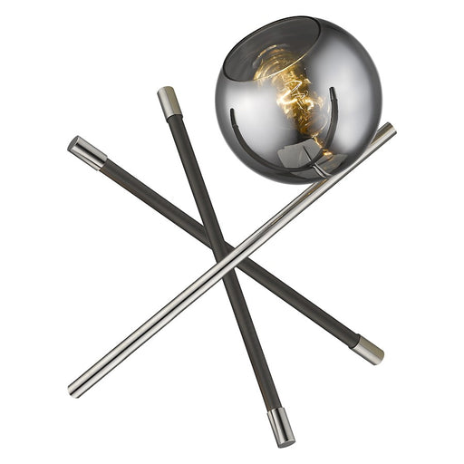 Acclaim Trend Home Table Lamp, Nickel/Smoke Glass Globe