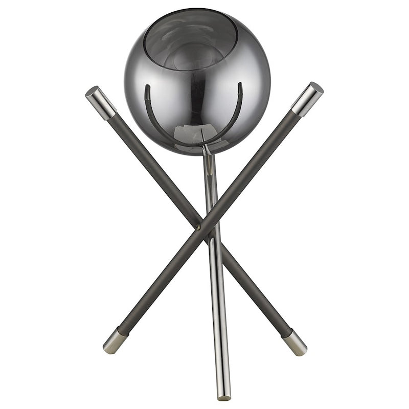 Acclaim Trend Home Table Lamp, Nickel/Smoke Glass Globe