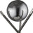 Acclaim Trend Home Table Lamp, Nickel/Smoke Glass Globe