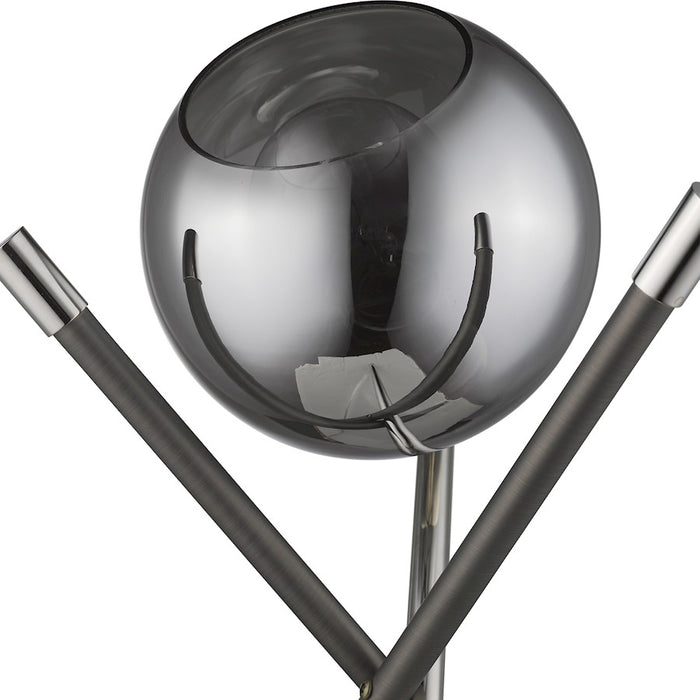 Acclaim Trend Home Table Lamp, Nickel/Smoke Glass Globe