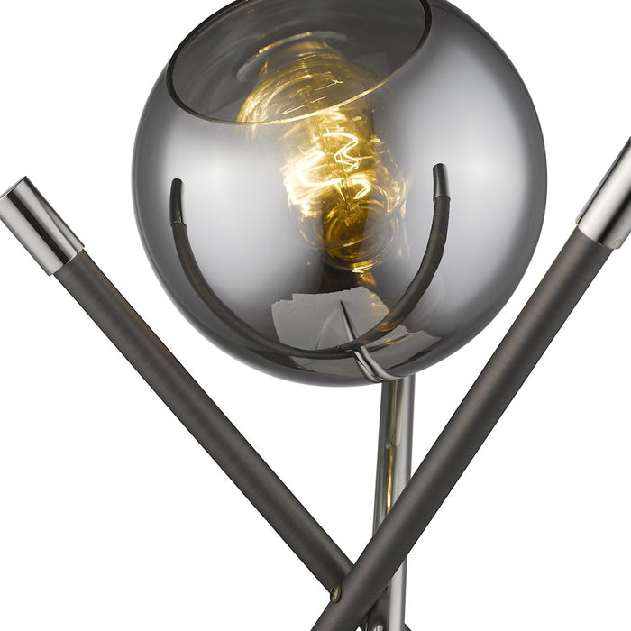 Acclaim Trend Home Table Lamp, Nickel/Smoke Glass Globe