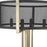 Acclaim Trend Home 4 Light Table Lamp, Black/Black Mesh Drum