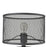 Acclaim Capprice Table Lamp, Black/Black Iron Mesh Drum