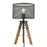 Acclaim Capprice Table Lamp, Black/Black Iron Mesh Drum