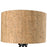 Acclaim Lisbon 1 Light Table Lamp, Matte Black/Cork Drum
