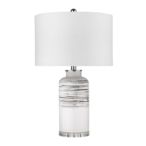 Acclaim Trend Home Table Lamp, Nickel/Seasalt Drum