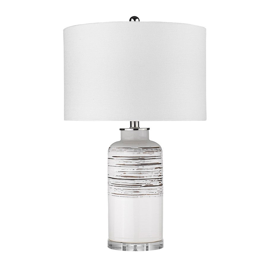 Acclaim Trend Home Table Lamp, Nickel/Seasalt Drum