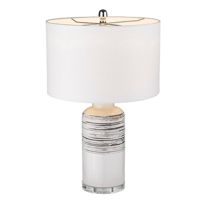 Acclaim Trend Home Table Lamp, Nickel/Seasalt Drum
