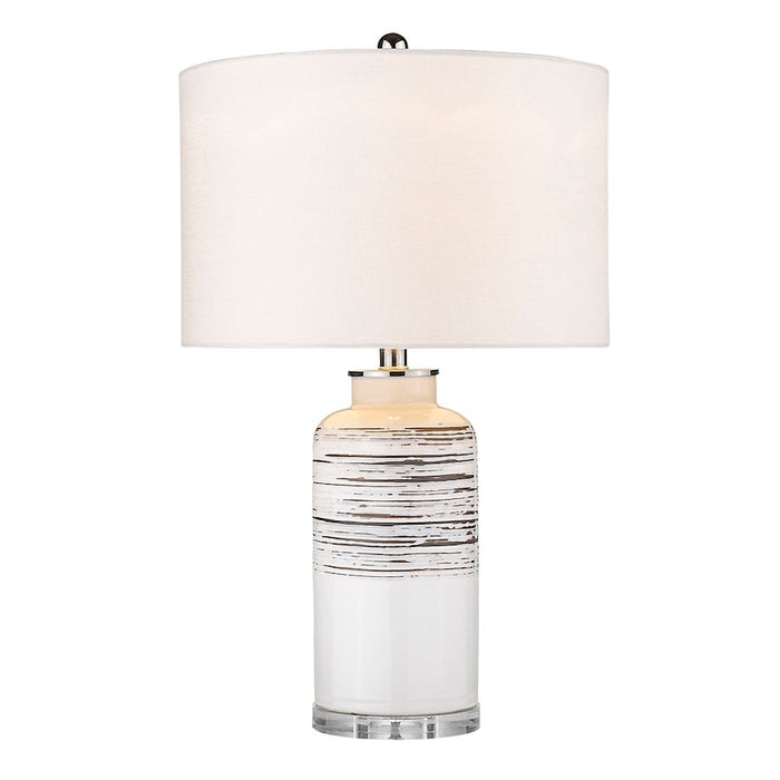 Acclaim Trend Home Table Lamp, Nickel/Seasalt Drum