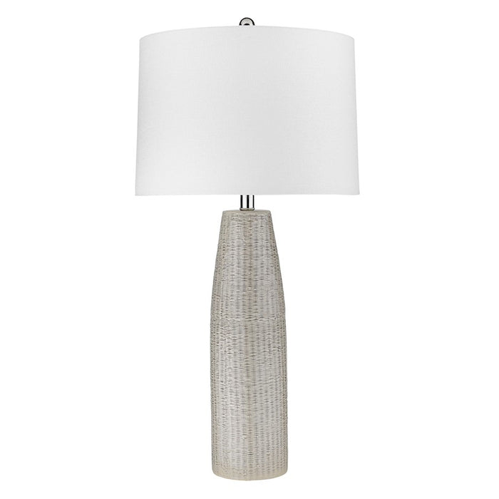 Acclaim Trend Home 16" Table Lamp, Nickel/Seasalt Tapered Drum