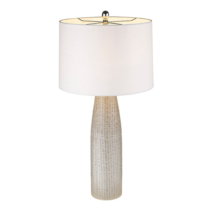 Acclaim Trend Home 16" Table Lamp, Nickel/Seasalt Tapered Drum