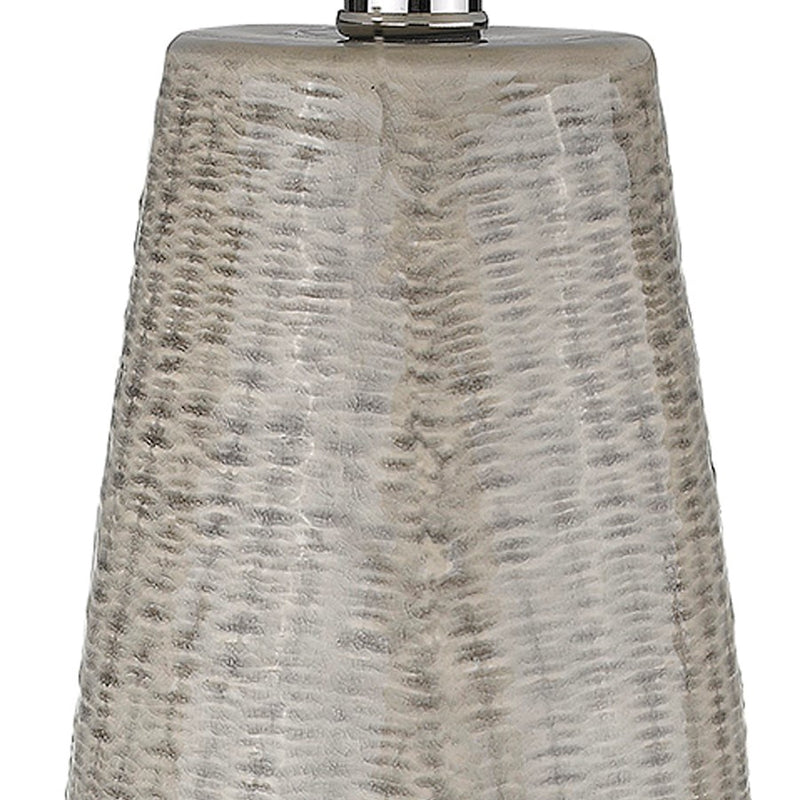 Acclaim Trend Home 16" Table Lamp, Nickel/Seasalt Tapered Drum