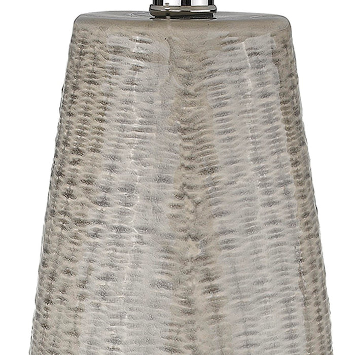 Acclaim Trend Home 16" Table Lamp, Nickel/Seasalt Tapered Drum
