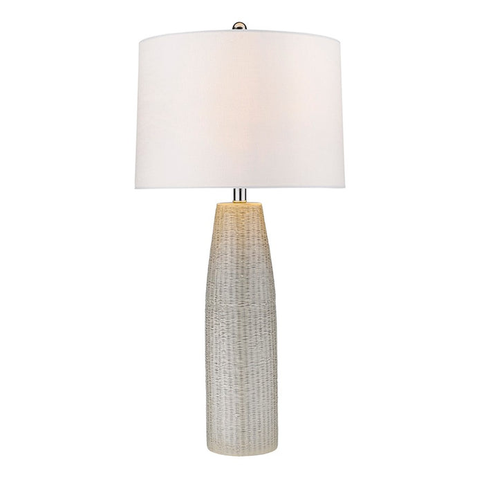 Acclaim Trend Home 16" Table Lamp, Nickel/Seasalt Tapered Drum