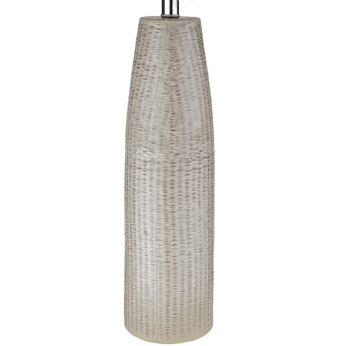 Acclaim Trend Home 16" Table Lamp, Nickel/Seasalt Tapered Drum