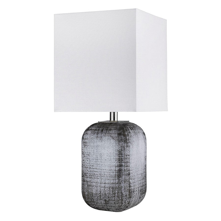 Acclaim Trend Home Table Lamp, Nickel/Seasalt Rectangular