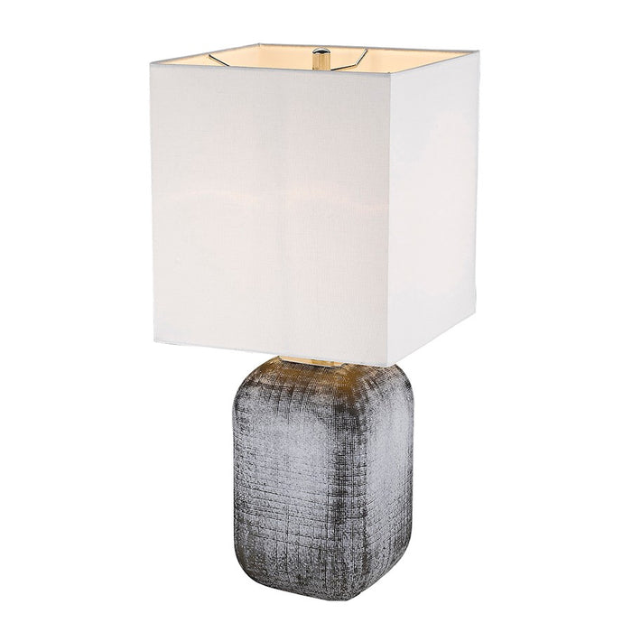 Acclaim Trend Home Table Lamp, Nickel/Seasalt Rectangular