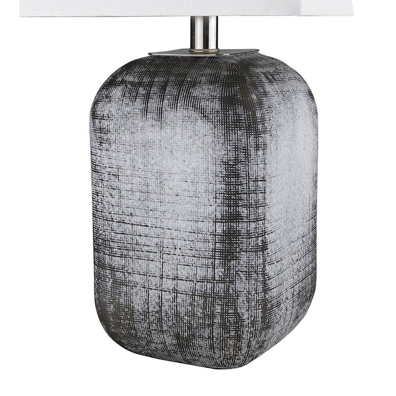 Acclaim Trend Home Table Lamp, Nickel/Seasalt Rectangular