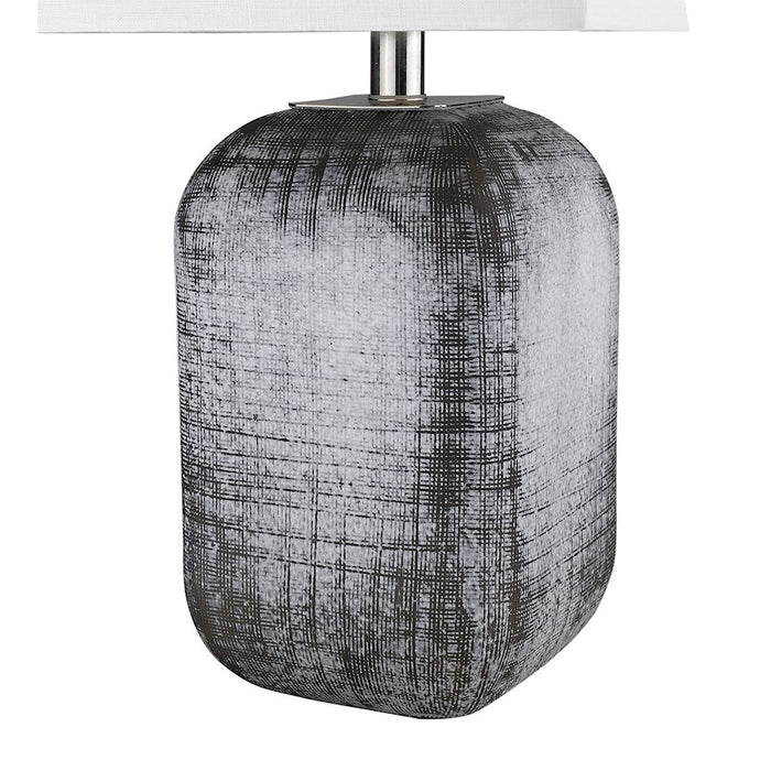 Acclaim Trend Home Table Lamp, Nickel/Seasalt Rectangular