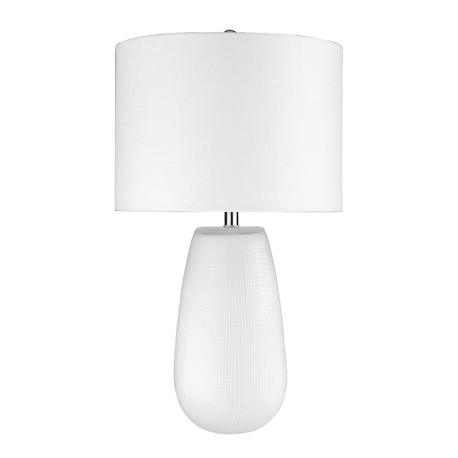 Acclaim Trend Home 16" 1 Light Table Lamp, White/Seasalt Drum