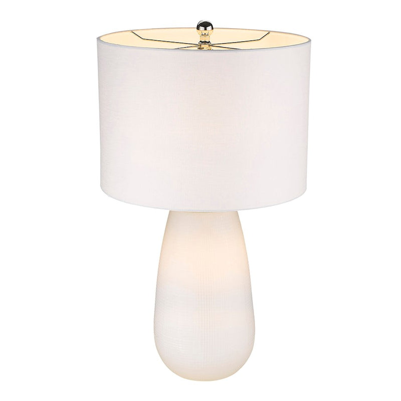Acclaim Trend Home 16" 1 Light Table Lamp, White/Seasalt Drum