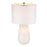 Acclaim Trend Home 16" 1 Light Table Lamp, White/Seasalt Drum
