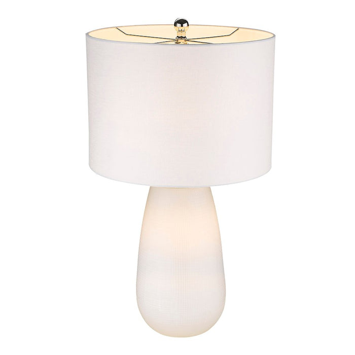 Acclaim Trend Home 16" 1 Light Table Lamp, White/Seasalt Drum