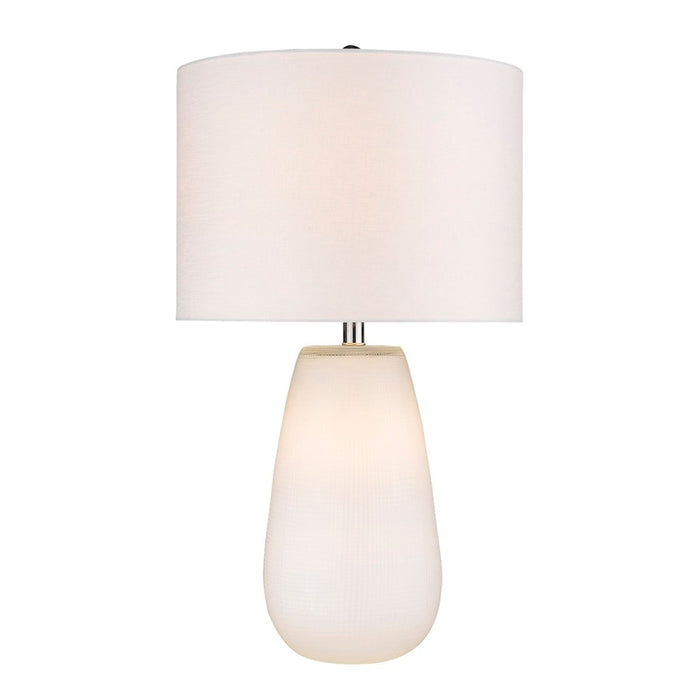 Acclaim Trend Home 16" 1 Light Table Lamp, White/Seasalt Drum