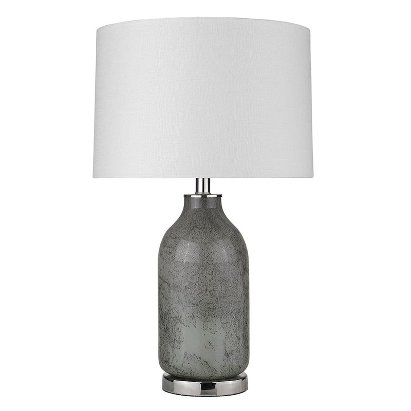 Acclaim Trend Home 15" 1 Light Table Lamp, Nickel/Seasalt Drum