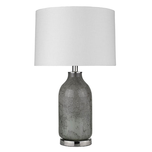 Acclaim Trend Home 15" 1 Light Table Lamp, Nickel/Seasalt Drum
