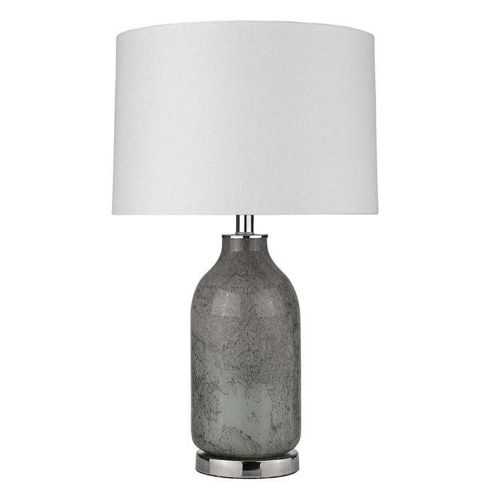 Acclaim Trend Home 15" 1 Light Table Lamp, Nickel/Seasalt Drum