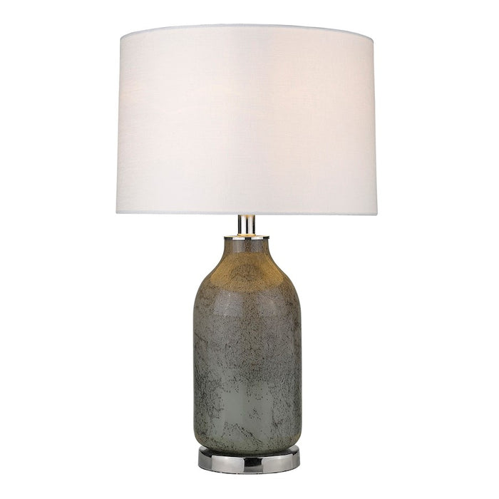 Acclaim Trend Home 15" 1 Light Table Lamp, Nickel/Seasalt Drum