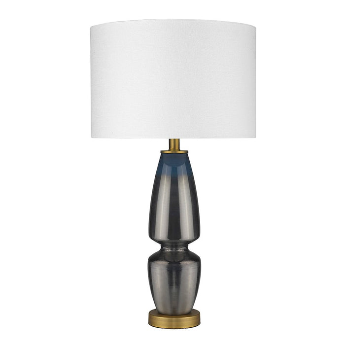 Acclaim Trend Home 28" 1 Light Table Lamp, Brass/Seasalt Drum