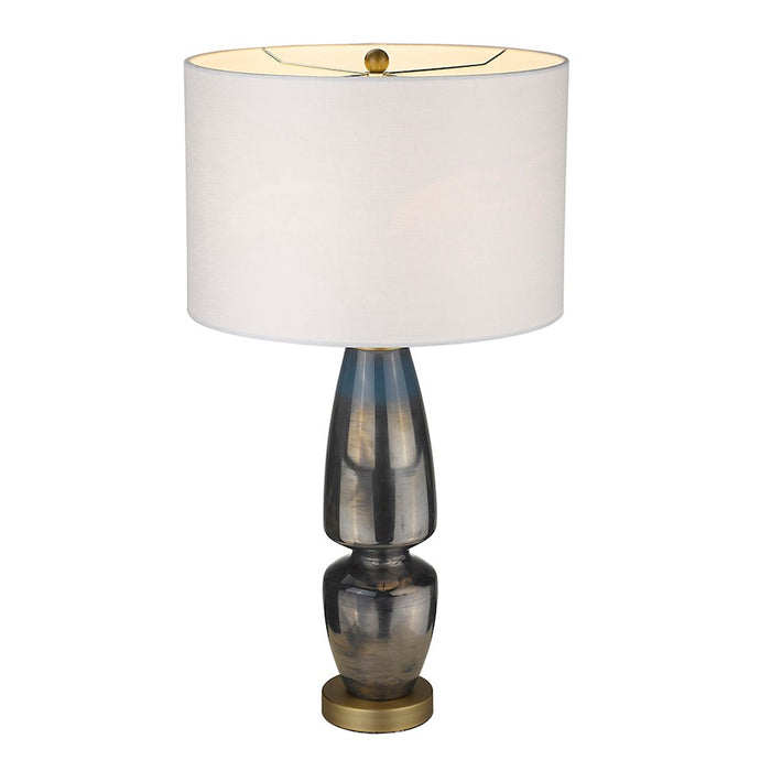 Acclaim Trend Home 28" 1 Light Table Lamp, Brass/Seasalt Drum