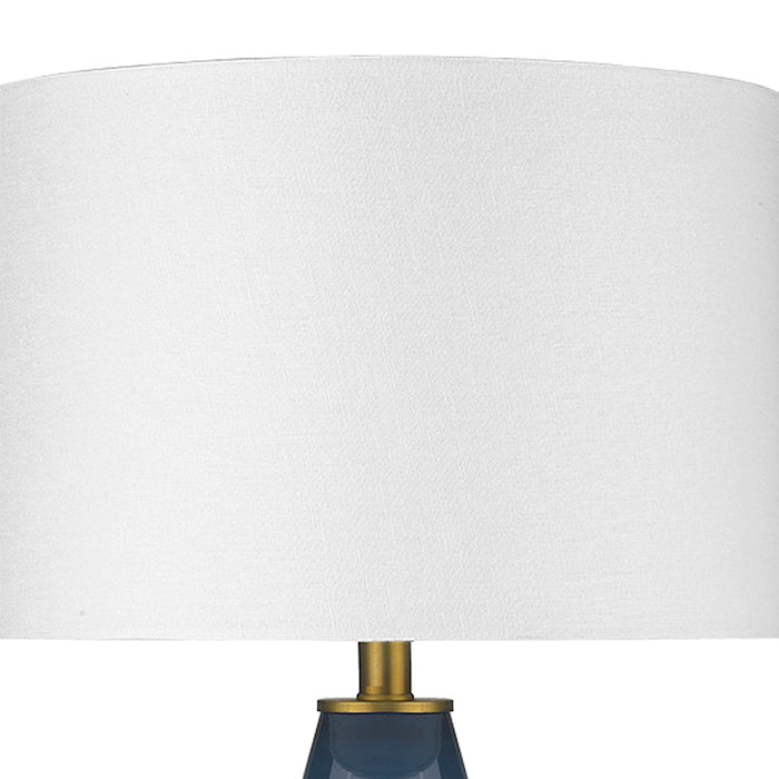 Acclaim Trend Home 28" 1 Light Table Lamp, Brass/Seasalt Drum