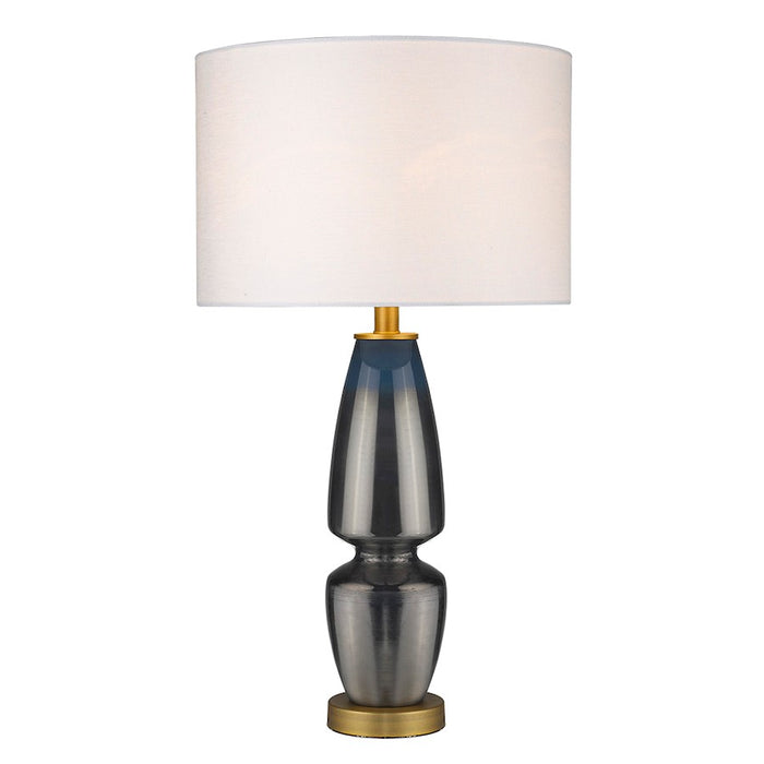 Acclaim Trend Home 28" 1 Light Table Lamp, Brass/Seasalt Drum