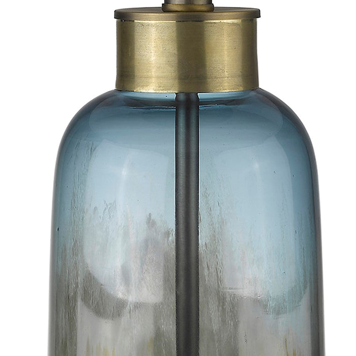 Acclaim Trend Home 31" Table Lamp, Brass/Seasalt Tapered Drum