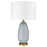 Acclaim Trend Home 1 Light Table Lamp, Brass/Cream Linen Drum