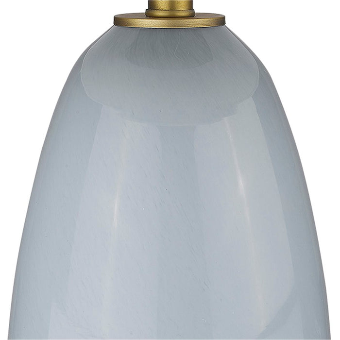 Acclaim Trend Home 1 Light Table Lamp, Brass/Cream Linen Drum