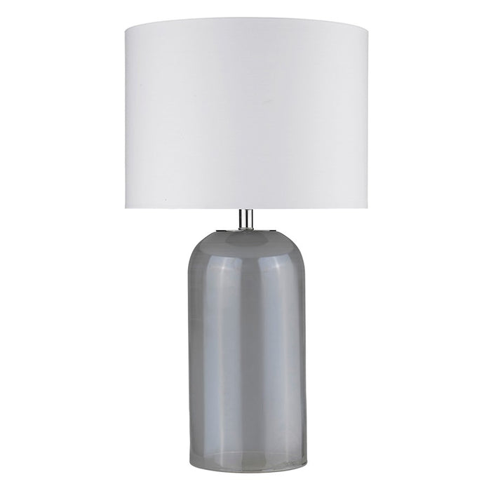 Acclaim Trend Home 30" 1 Light Table Lamp, Nickel/Cream Drum
