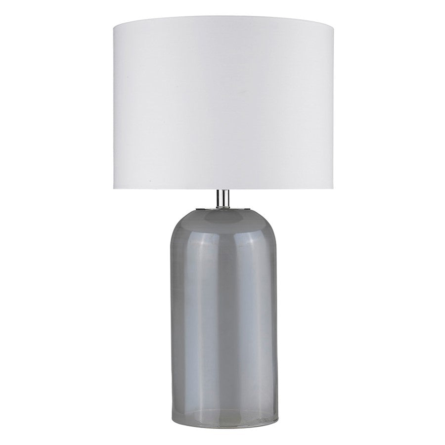 Acclaim Trend Home 30" 1 Light Table Lamp, Nickel/Cream Drum