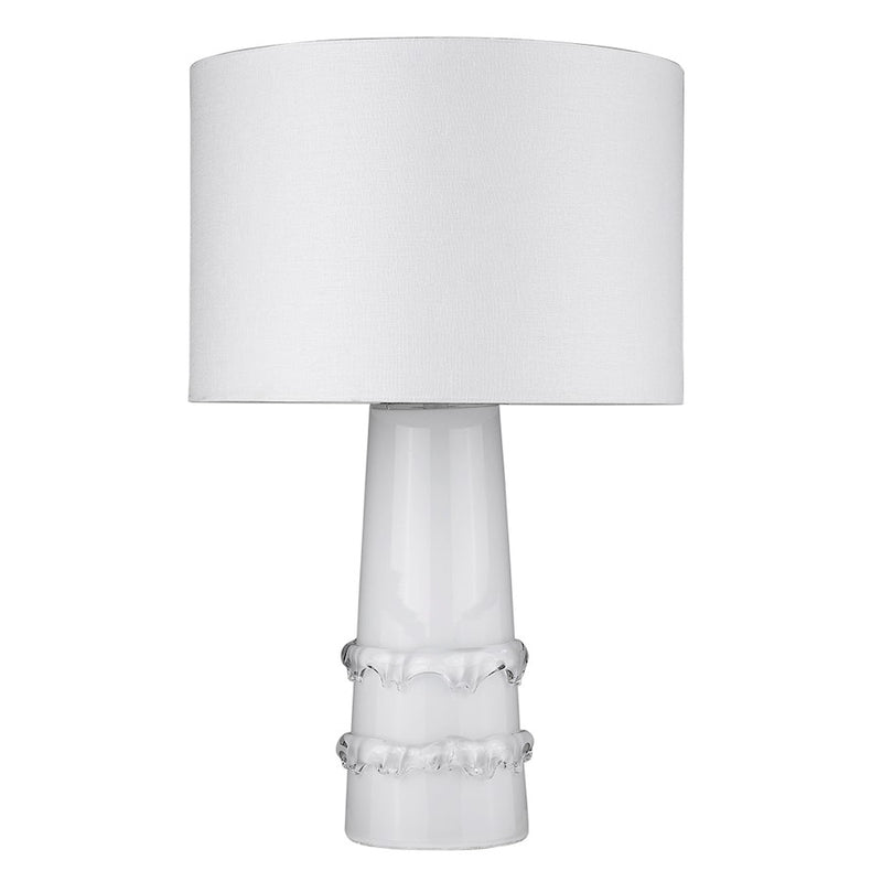 Acclaim Trend Home 17" 1 Light Table Lamp, White/Seasalt Drum