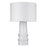 Acclaim Trend Home 17" 1 Light Table Lamp, White/Seasalt Drum